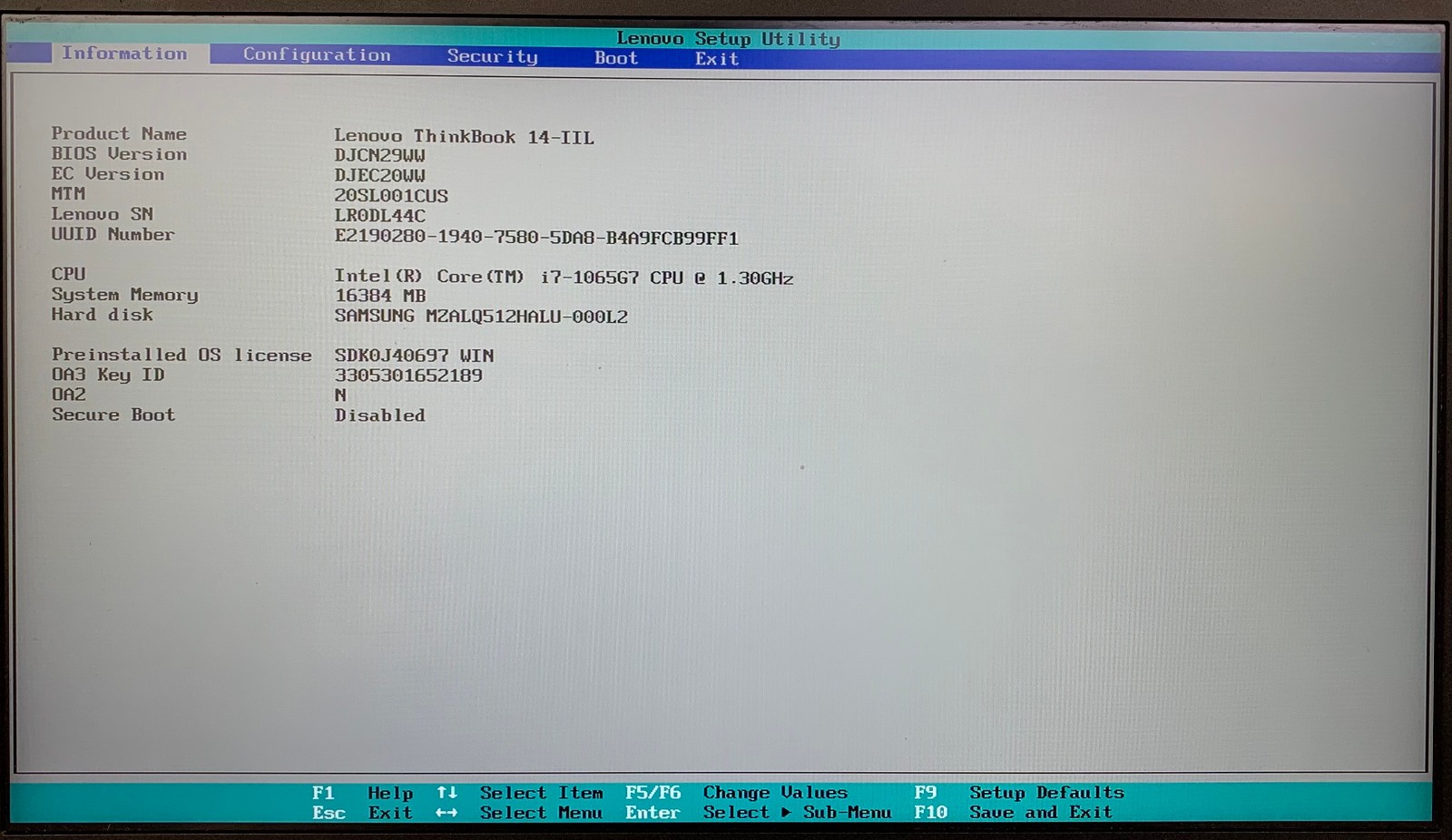 Lenovo ThinkBook 14-IIL 14″ Laptop i7-1065G7 16GB RAM 512GB NVMe, Remote Managed