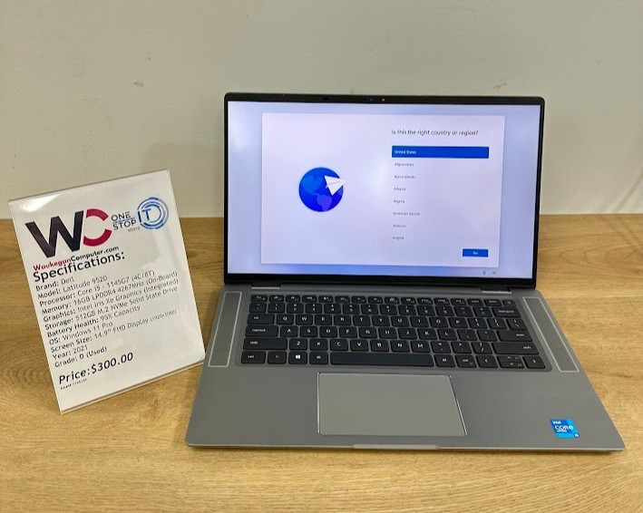 Dell Latitude 9520 Core i5 1145G7, 16GB LPDDR4, Intel Iris Xe, 512GB SSD, 2021