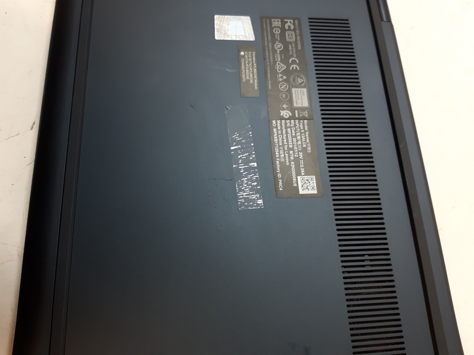 Lenovo Ideapad Yoga 6-13ALC6 13.3″ | Ryzen 5 5500U | “POWER ON AS IS” READ