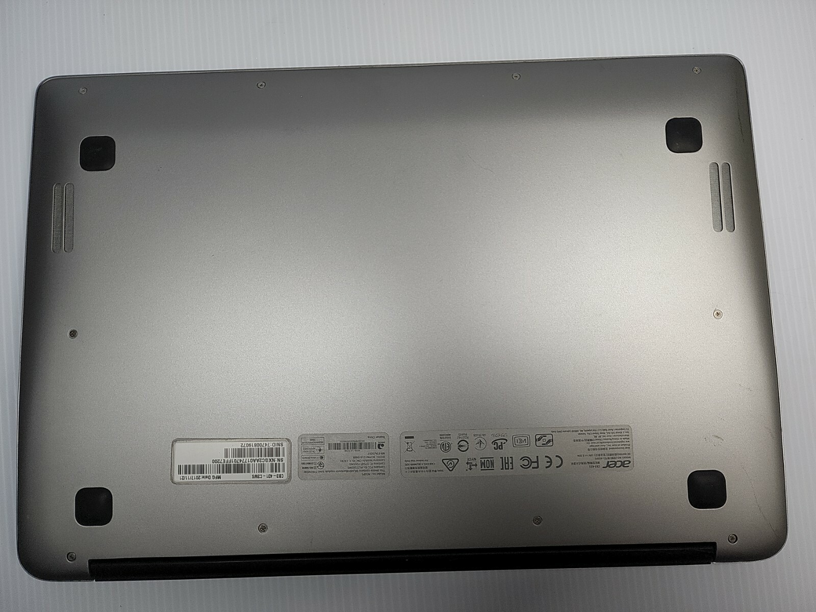 Acer CB3-431 14″ Chromebook Intel Celeron N16P1 BROKEN SCREEN #B1