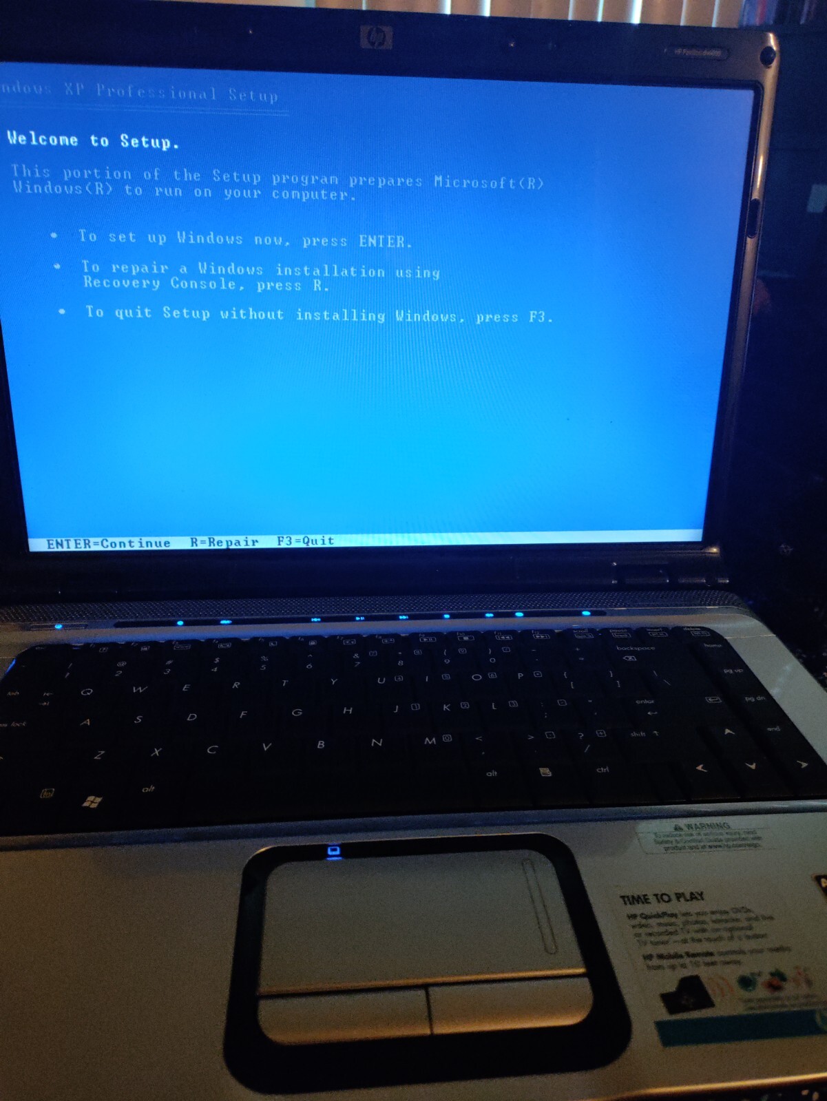 HP Pavilion DV6000 15.4″ Laptop Core Duo T2450 2GHz 2gb RAM 60gb HDD Windows XP