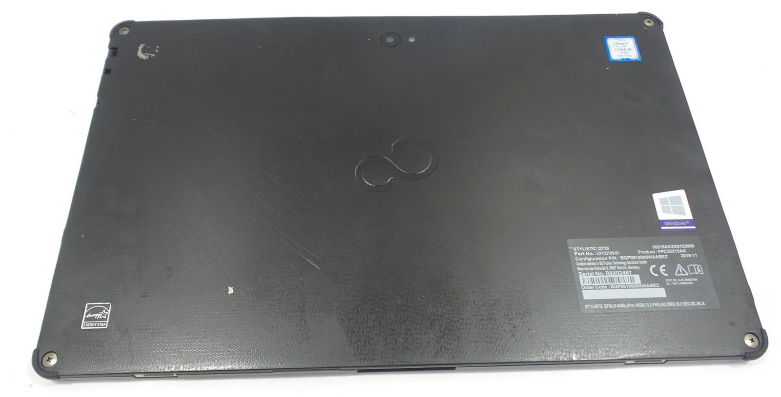 Fujitsu Stylistic Q738 Core i5-8350U 1.7GHz 16GB 256GB Windows 10