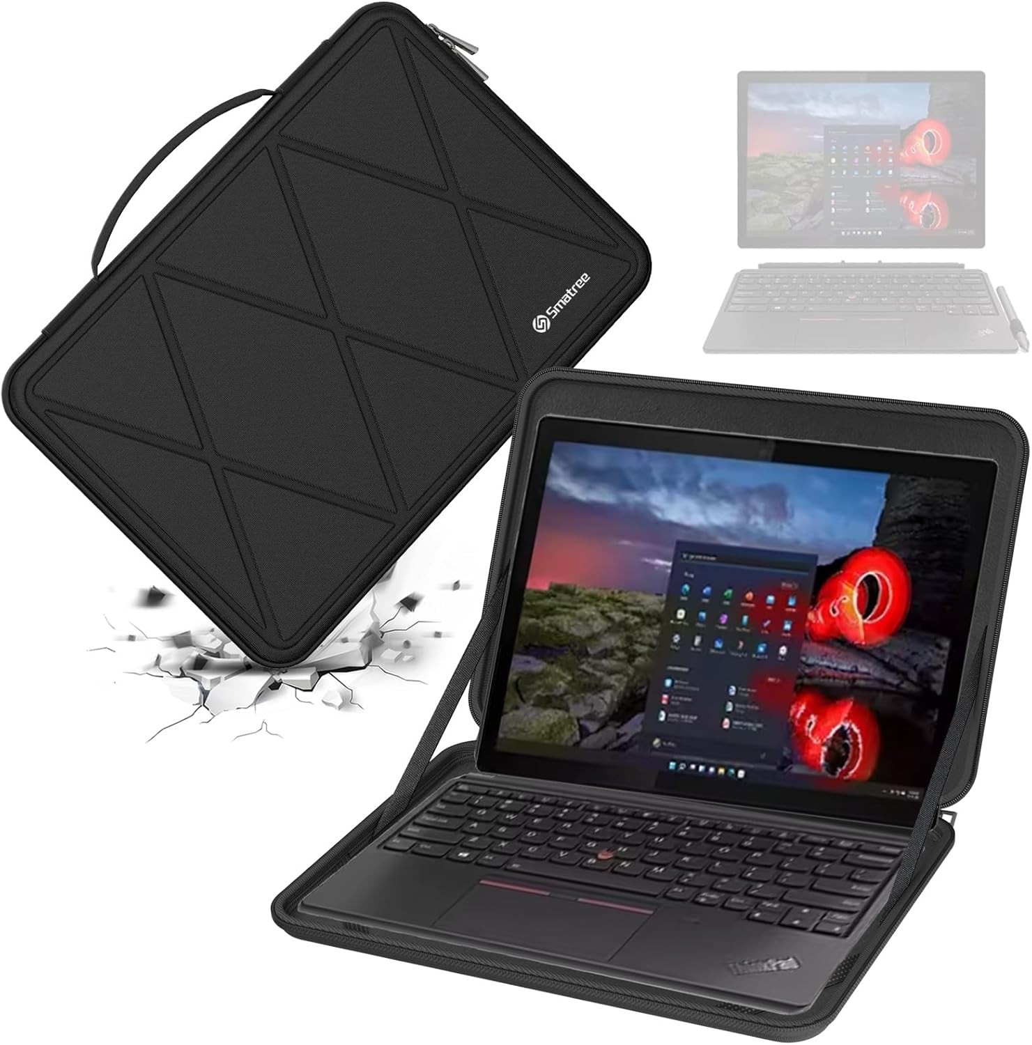 Protective Sleeve Case for Lenovo 500e/500w/300w Gen 2/3, 12.3″ ThinkPad X12