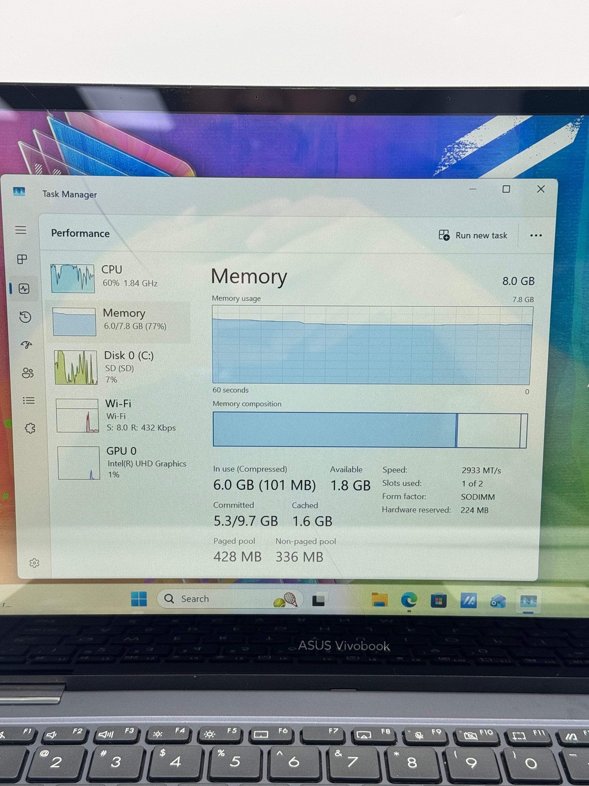 Asus VivoBook Go 14 Intel Pentium 8GB 128GB Damaged Screen For Parts