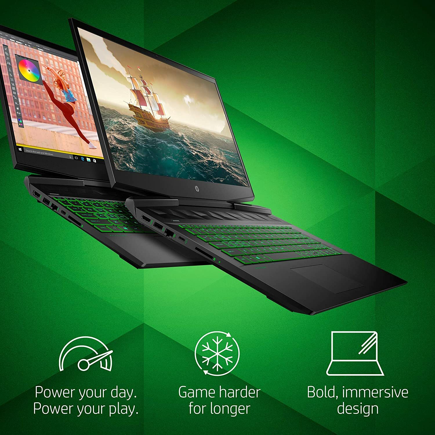 HP 15.6″ Gaming laptop Intel Core i5 9300H 2.40GHz 8GB RAM 128/256GB+500G/1TB