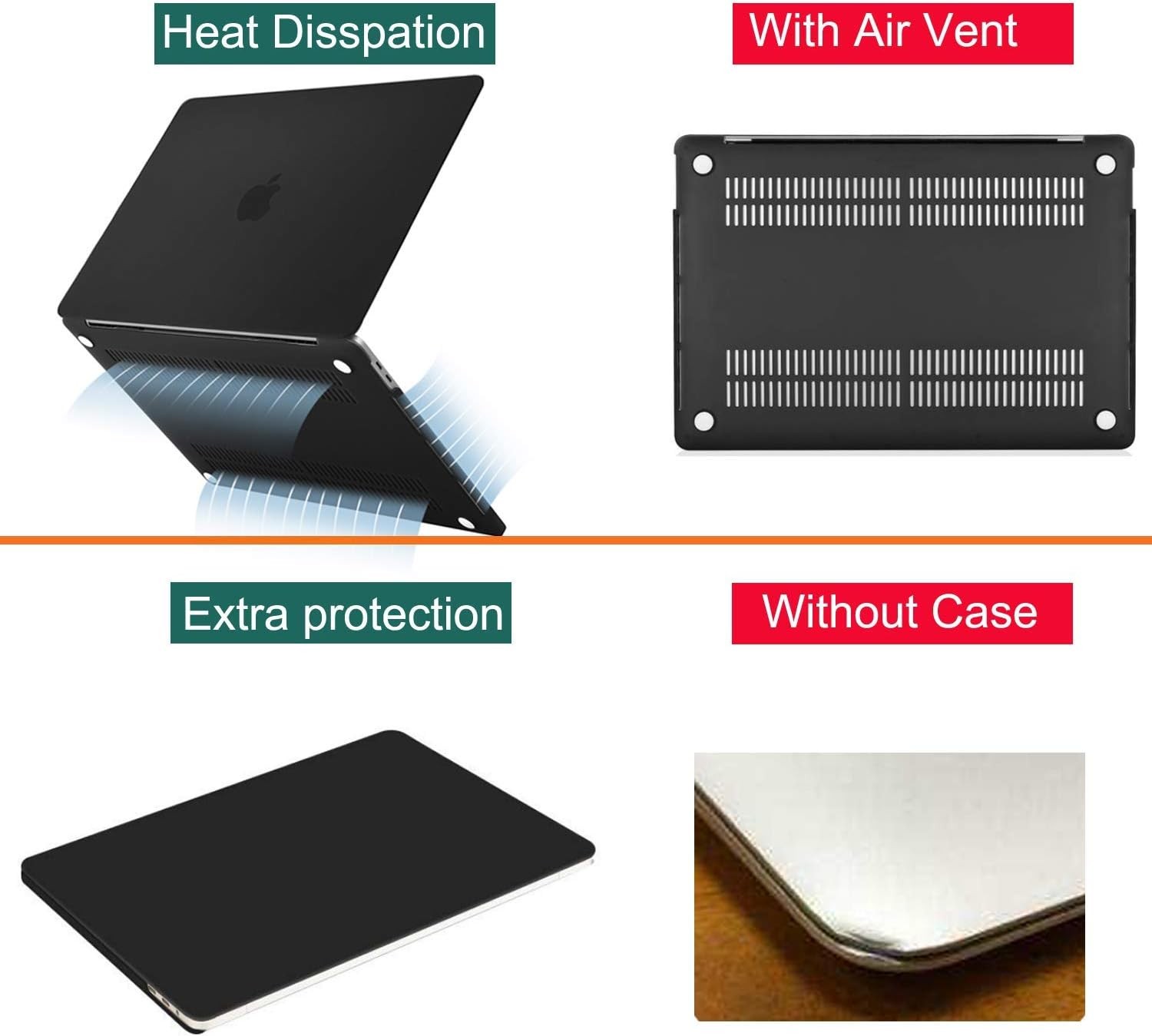 Plastic Hard Shell Case & Sleeve Bag for MacBook Pro 16″ A2141 2020 2019 Release
