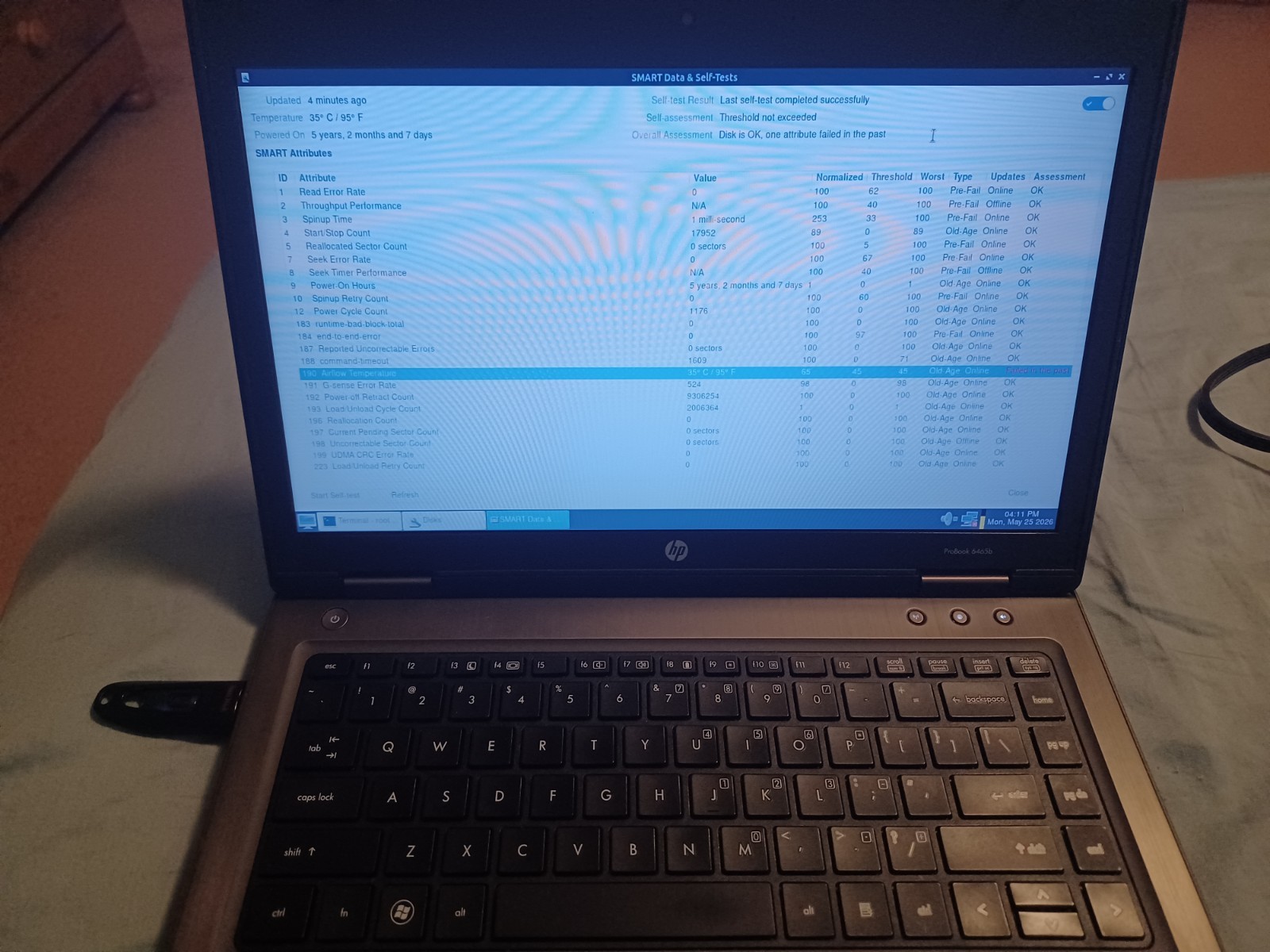 HP ProBook 6465b Laptop AMD A6-3410MX CPU 4GB RAM 250GB HDD w/Charger – No OS