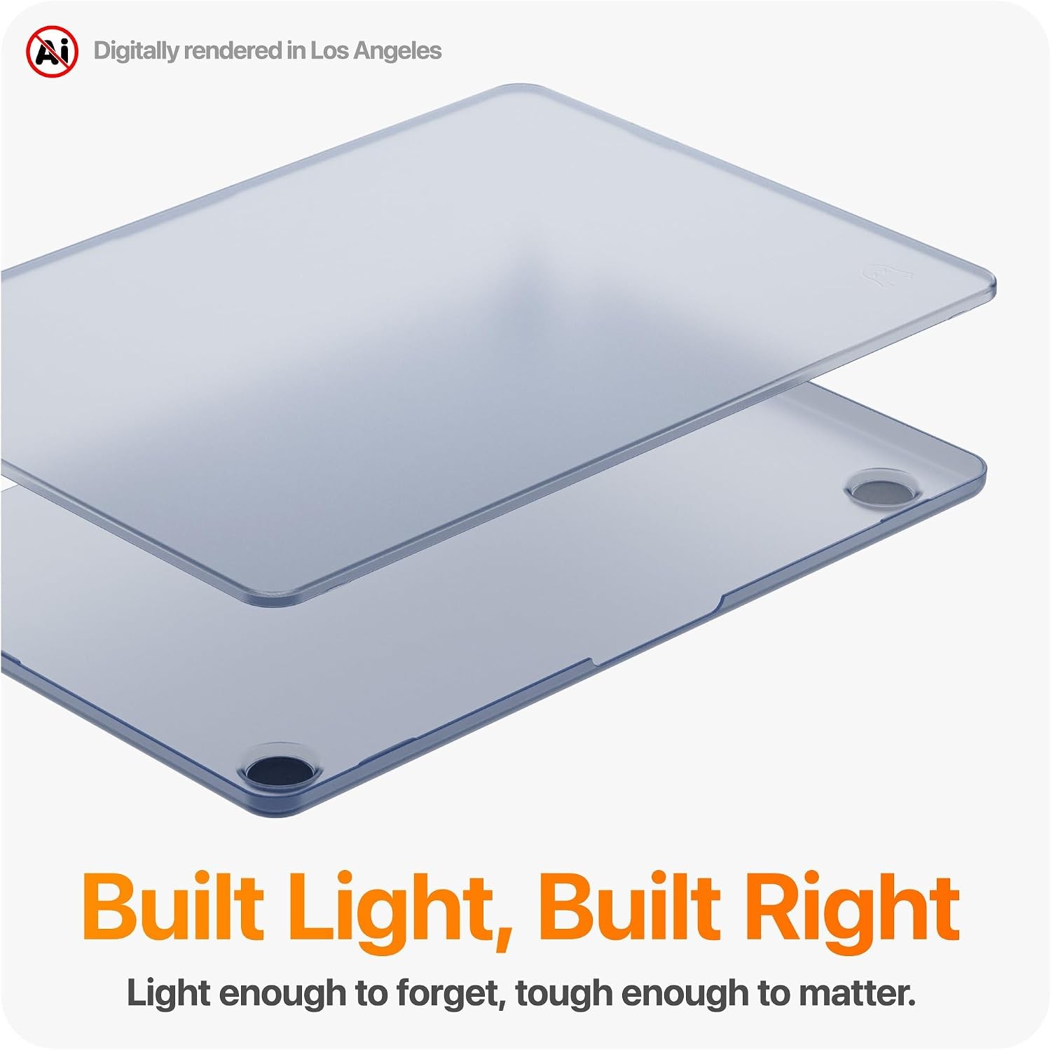 GhostShell Frost Premium Hardshell Case for MacBook Air 15″ 2026 2025 2024 2023