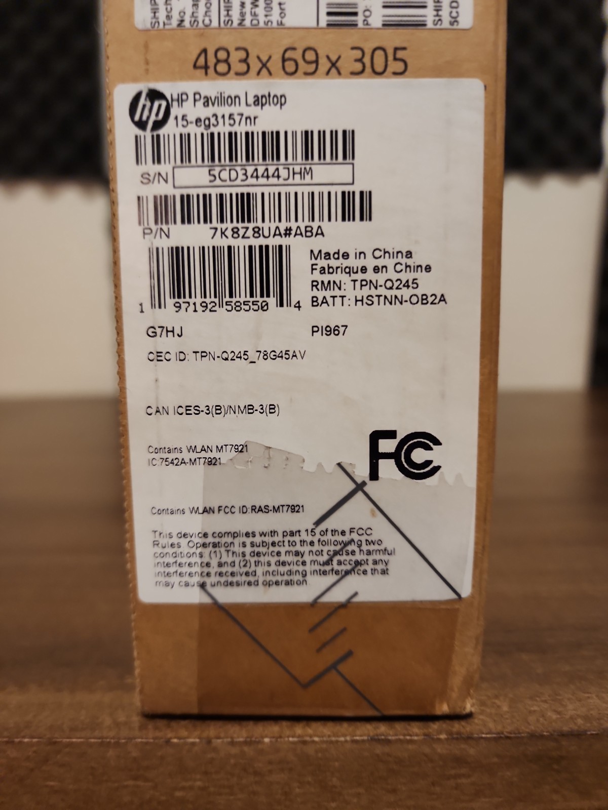 HP Pavilion 15-eg3157nr Touch Laptop Core i5-1335U 8GB RAM 512GB NVMe Win-11