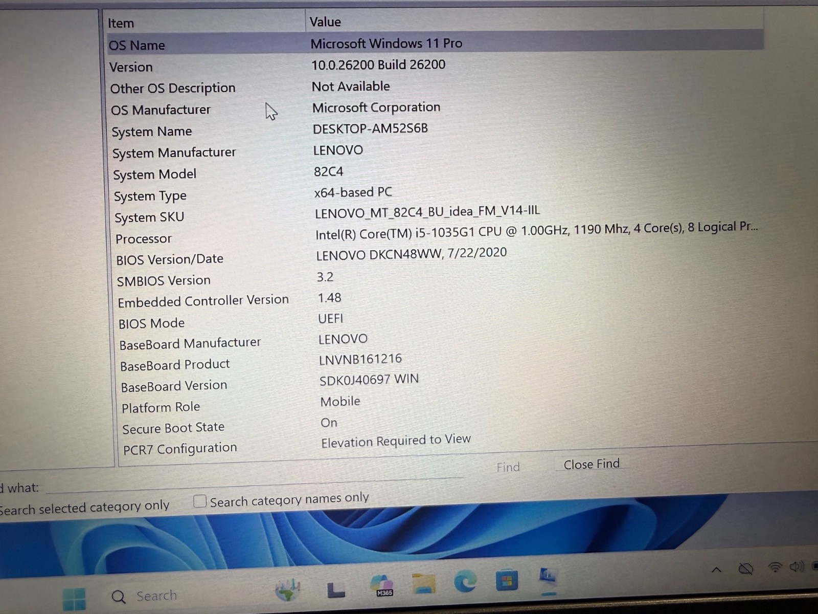 Lenovo V14 IIL 14″Laptop,Intel i5-1035G1;1.00GHz.256gb ssd+500gb hd,12gb ram