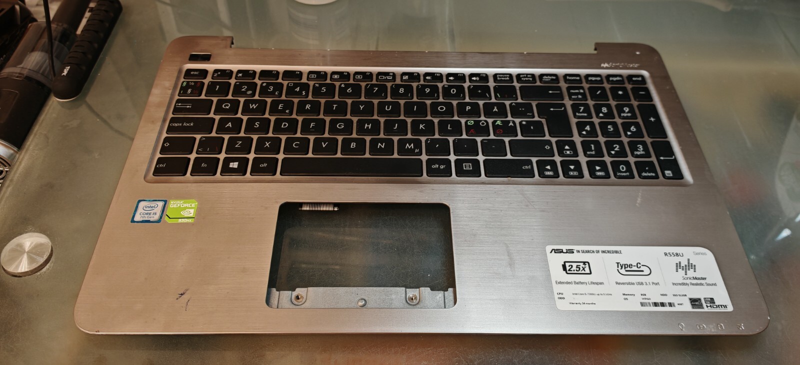 ASUS X556U R556U F556U R558 TOP BODY PALMREST 13N0-SGA0821 13NB09S2AP0321