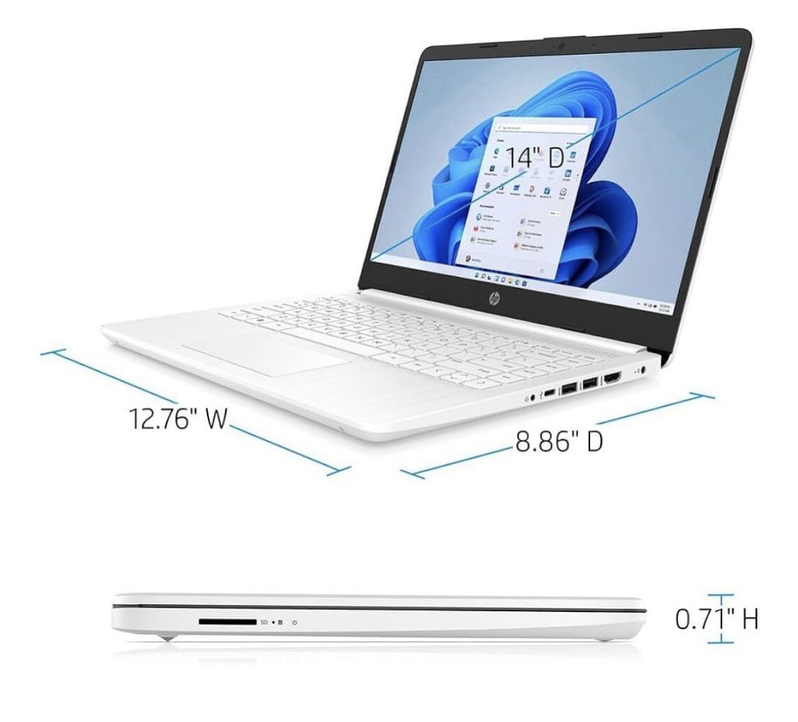 HP Business Laptop Computer, 16GB RAM 320GB Storage 1-Year Office 365, Earphones