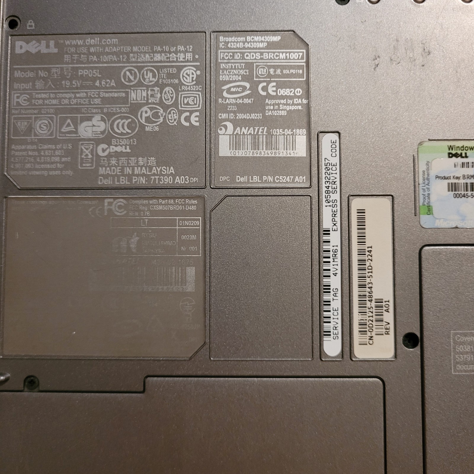 Dell Latitude D600 Intel Pentium Laptop, Turns On!