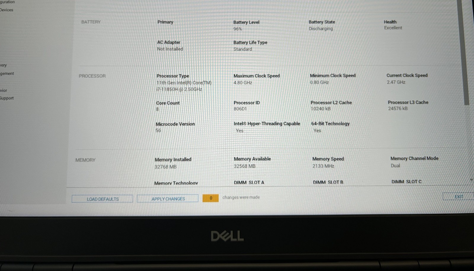 Dell Precision 7560 16″ Core i7- 11850H 32GB RAM 1TB NVMe NVIDIA RTX A2000 GPU