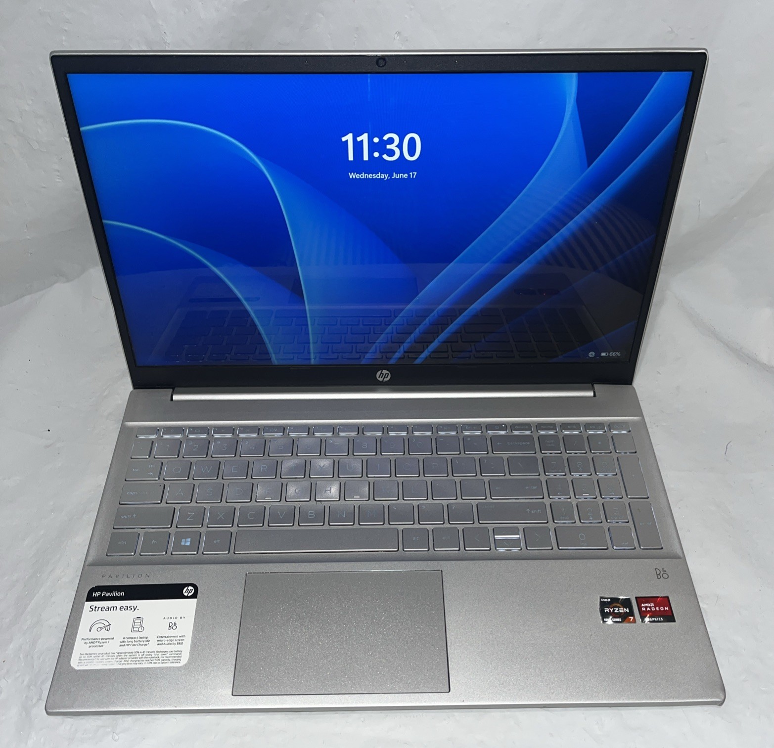 HP Pavilion 15-EH0015CL 15.6″ AMD Ryzen 7 4700U@2.0GHz, 16GB RAM, 256GB M2 *READ