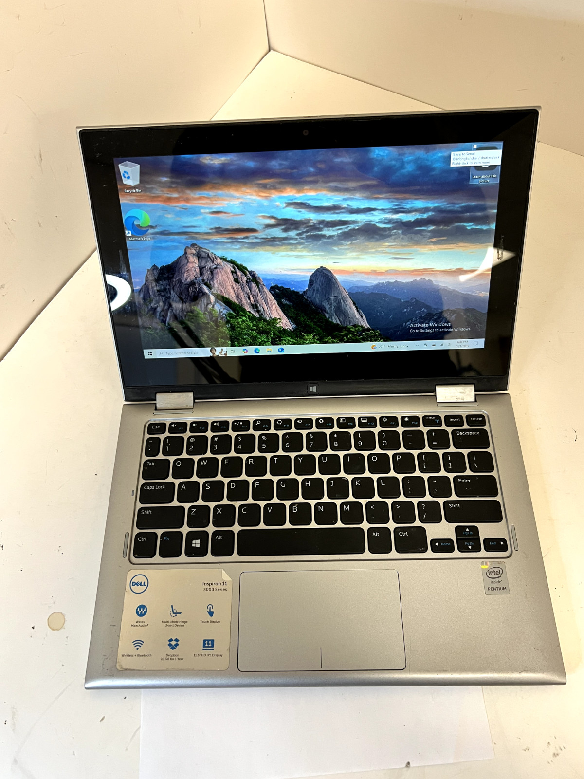 Dell Inspiron 11-3147 11″ Laptop Pentium N3530 2.16GHz 4GB RAM 500GB HDD Win10H!