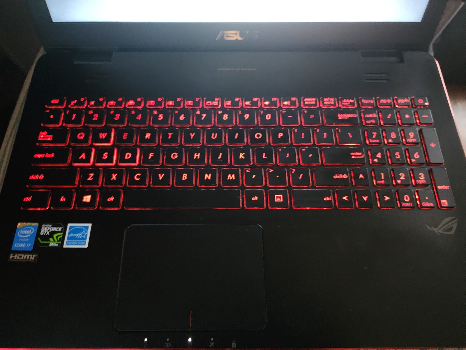 ASUS ROG Model GL551 Series GL551JW-DS71 1TB 16GB Ram Windows 10 64-Bit Black