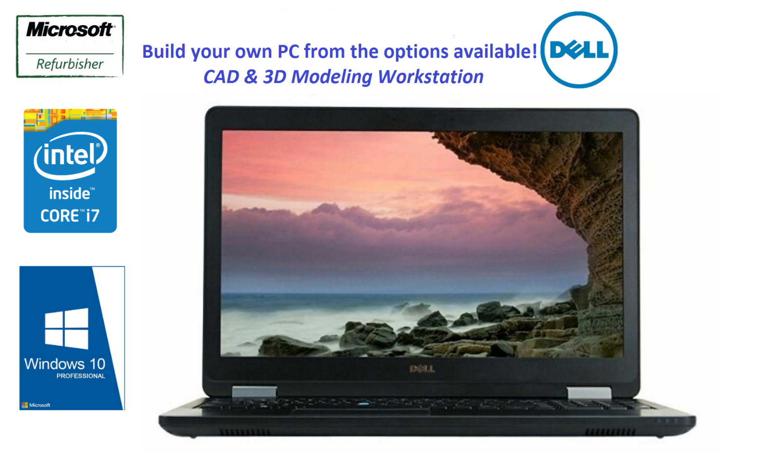 Dell Latitude E5570 Core i7 8GB 16GB 32GB Ram 500GB 1TB 2TB SSHD Win 10 / 11 Pro
