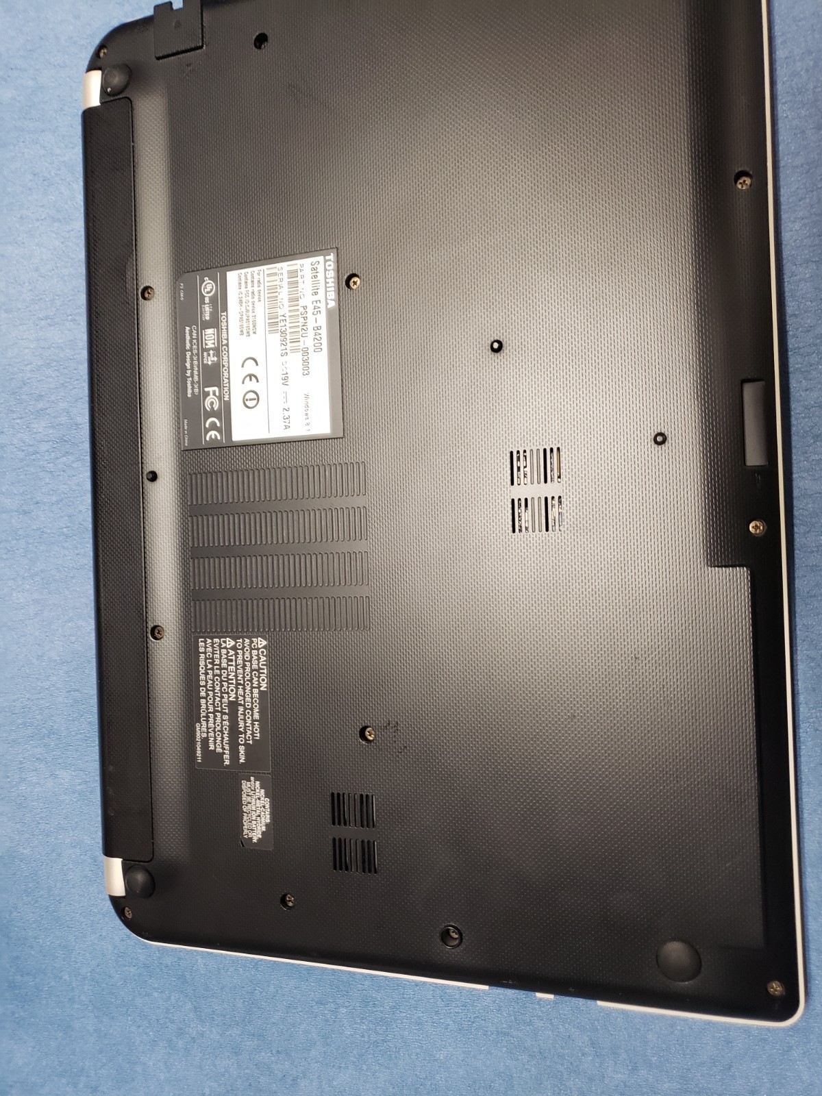Toshiba e45-b4200 i5-4210u 1.70ghz 6gb ram 699gb hdd for parts