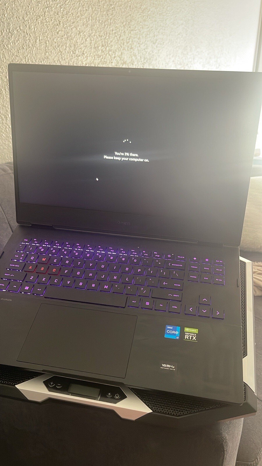 HP OMEN – 16.1” QHD LAPTOP – 165 HERTZ- INTEL CORE I7-12700H- NVDIA 360 RXT