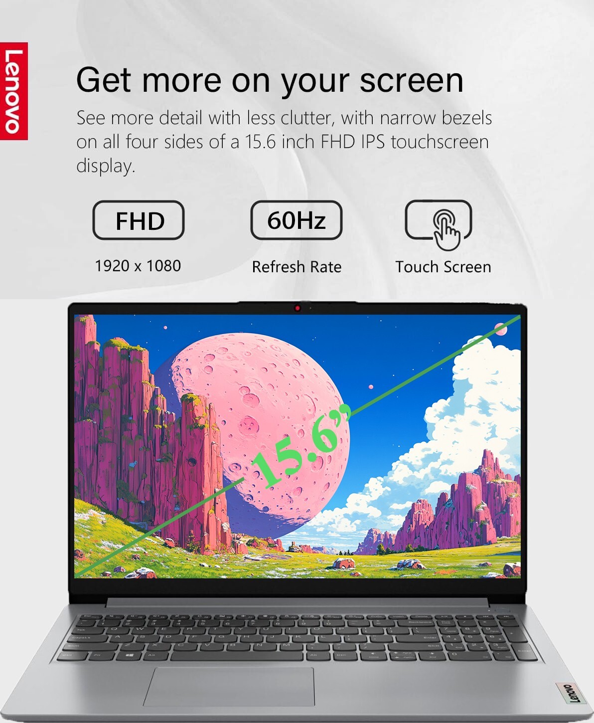 Lenovo 2024 Laptop 15.6″ FHD Touchscreen Intel i3-1215U Up to 40GB RAM & 2TB SSD
