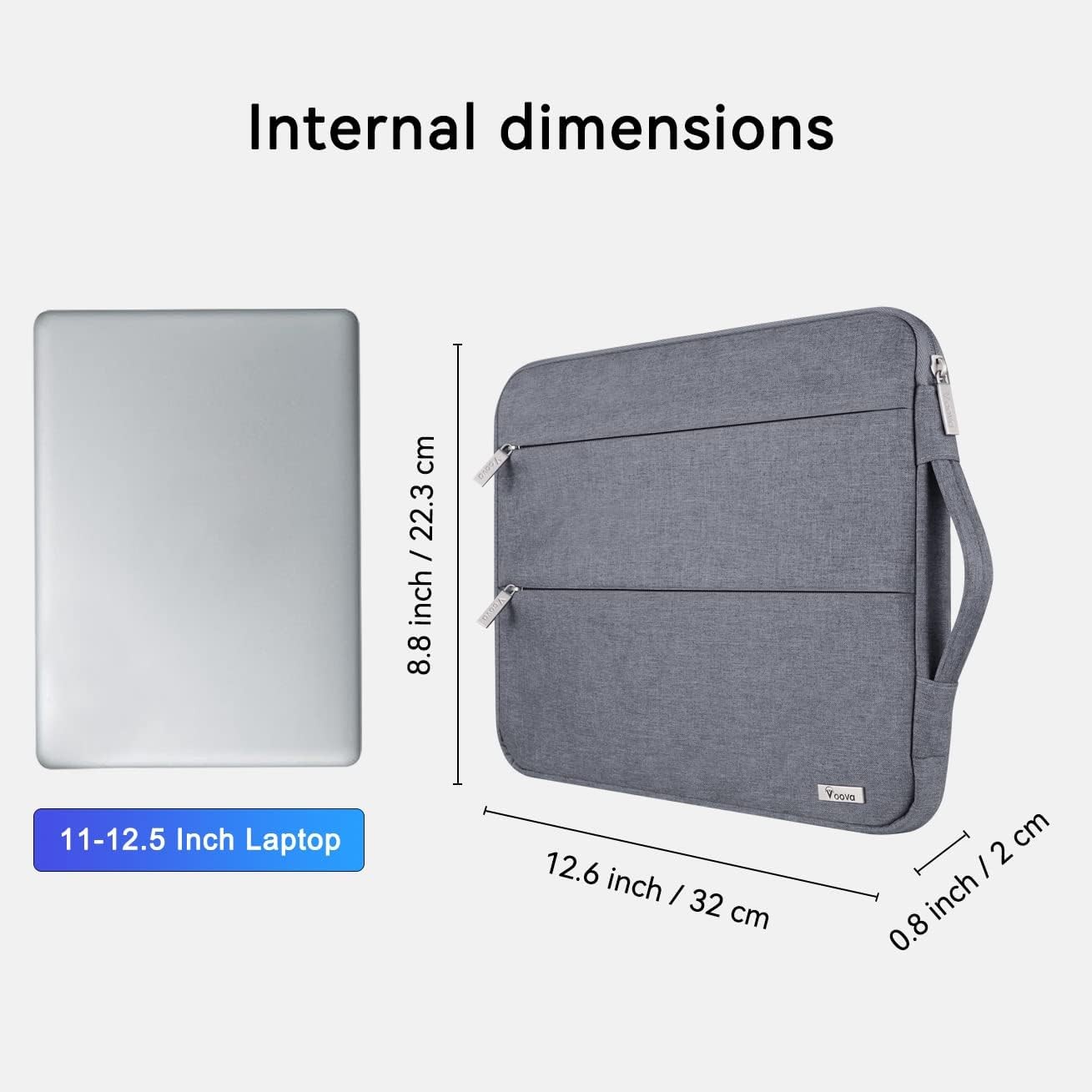 11 11.6 12 Inch Laptop Sleeve Case, Slim Computer Cover Bag for MacBook Air 11
