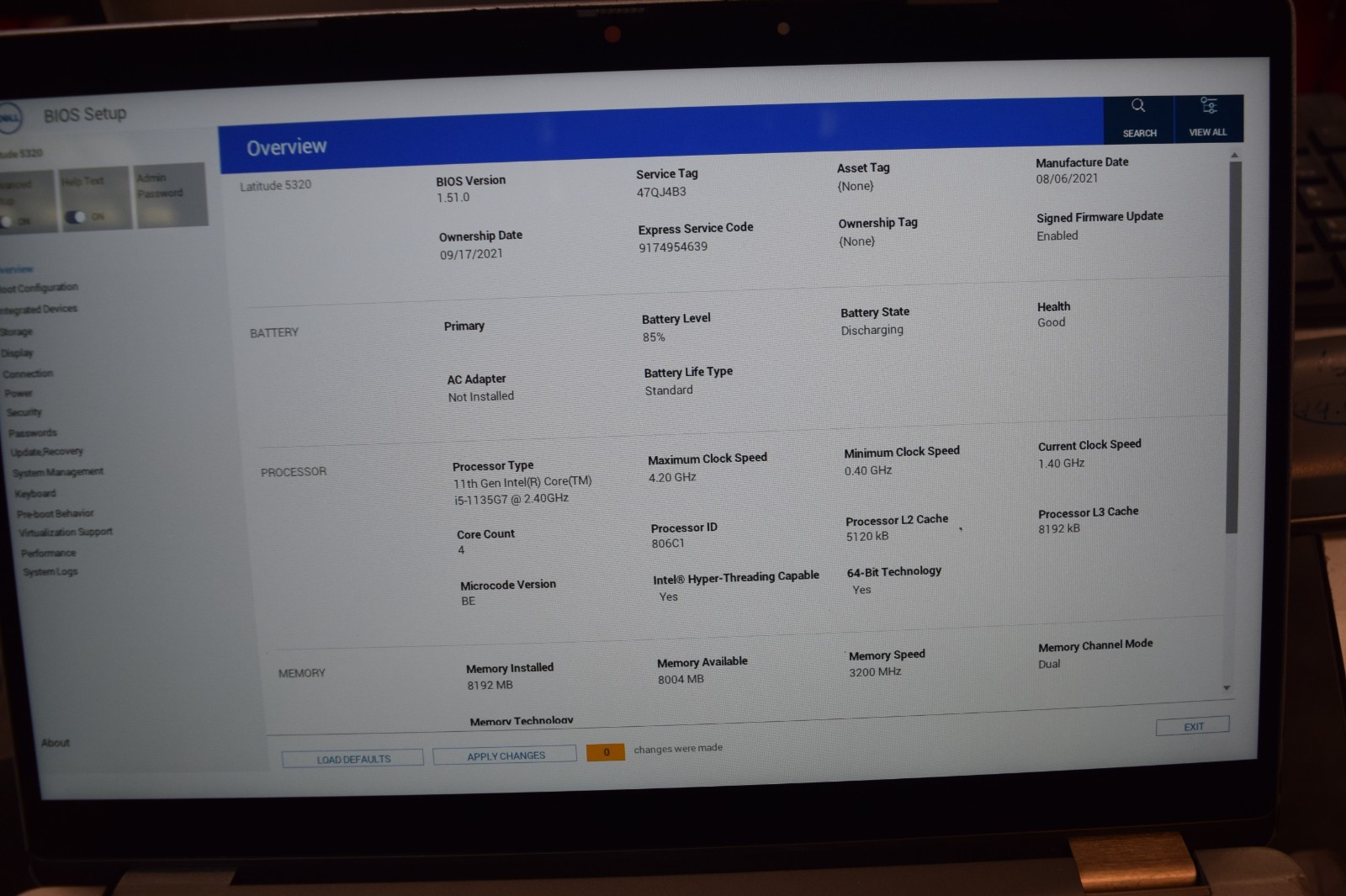 Dell Latitude 5320 Touch 13.3″ (i5-1135G7 – 8GB RAM – 512GB SSD – Win11P)