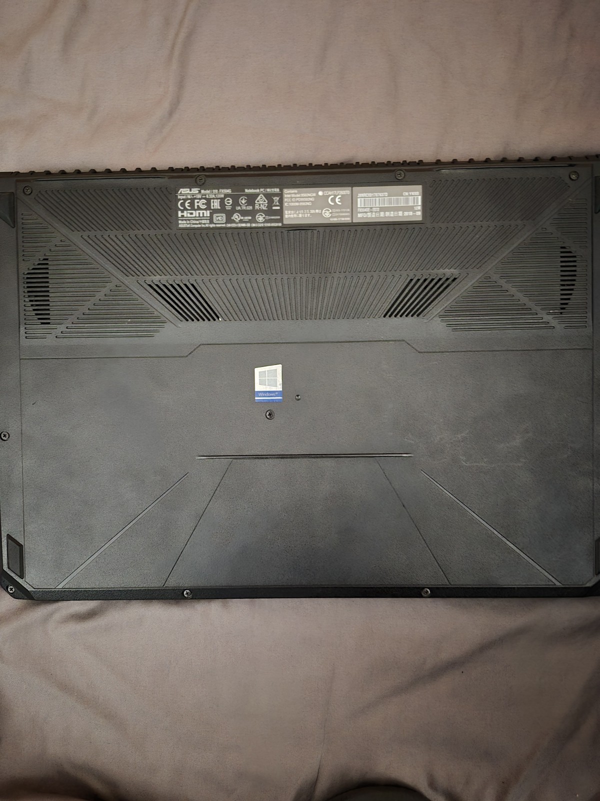 Asus TUF FX504GE-ES72 15.6″ Gaming Laptop/Intel i7-8750H/8GB Ram/256GB SSD/Win11
