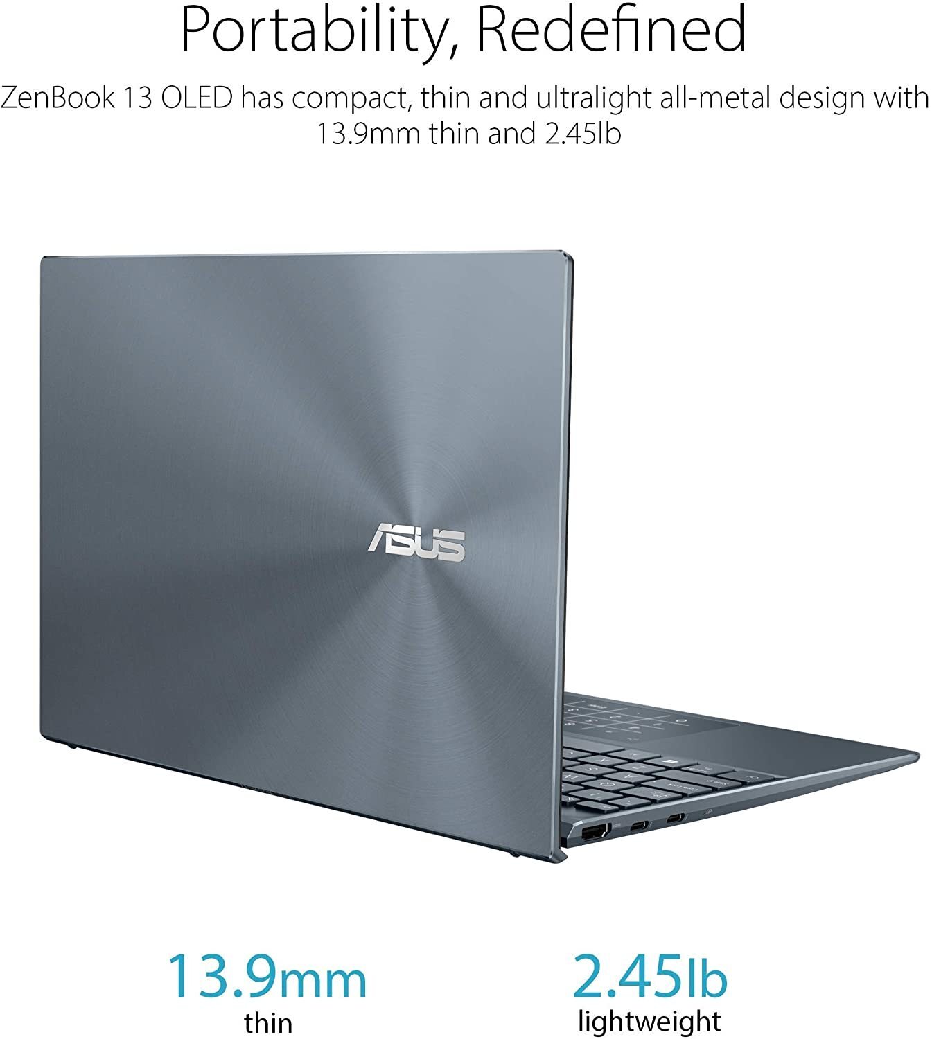 ASUS ZenBook 13 Ultra-Slim Laptop 13.3” OLED FHD NanoEdge Bezel Display Intel