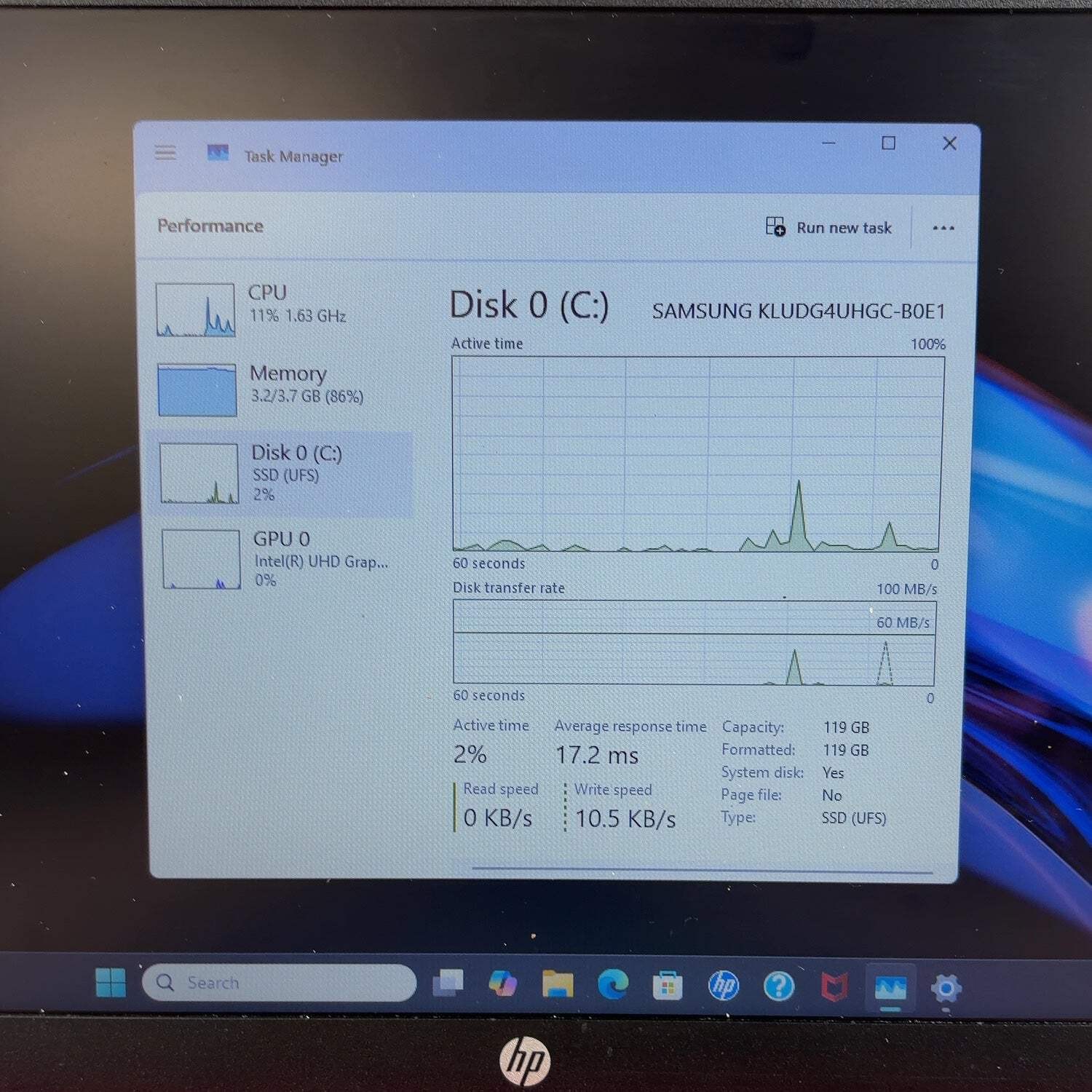 HP Laptop 15-FD0083WM 15.6″ N200 1.0GHz 4GB RAM 128GB SSD