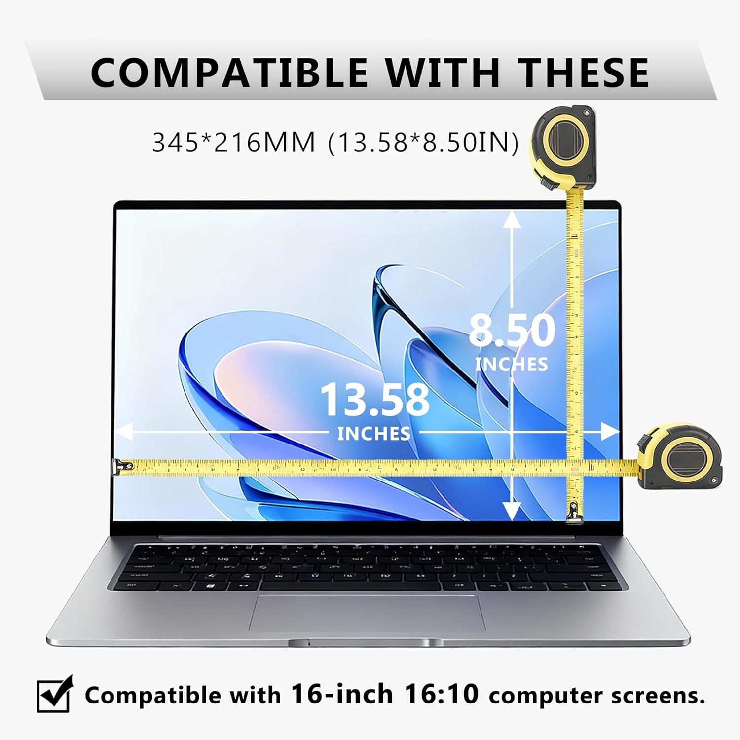 9H Tempered Glass Screen Film for 16″ Lenovo ideapad 5/5i Pro 16, Slim 3/5/7 16