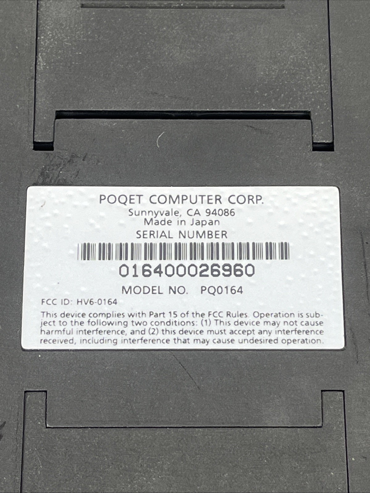 The Poqet PC Vintage Laptop for Parts Or Repair PQ0164 Untested