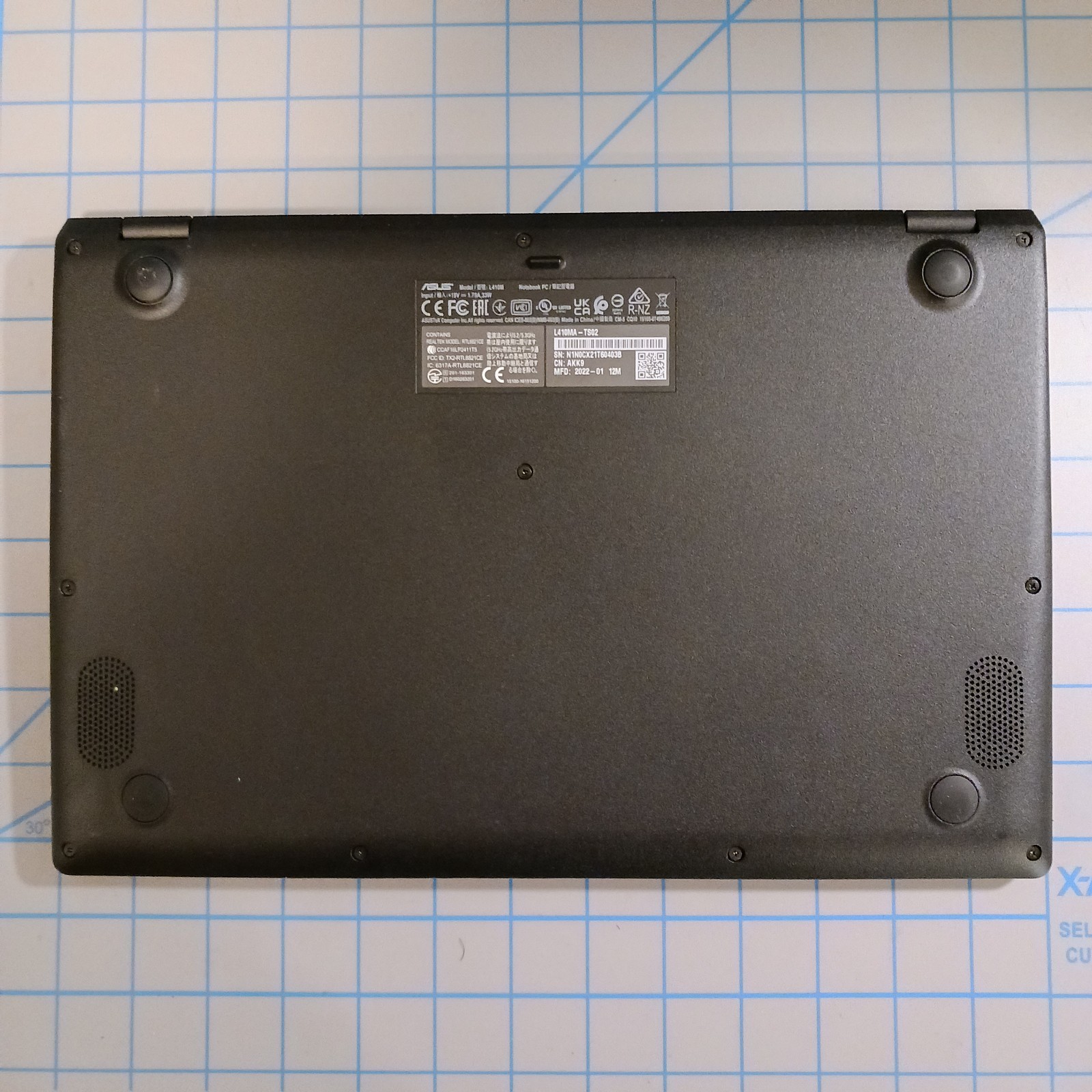 Asus L410m 180 Degree Laptop Celeron N4020 @ 1.10GHz 4g Ram 64g SSD Linux Mint