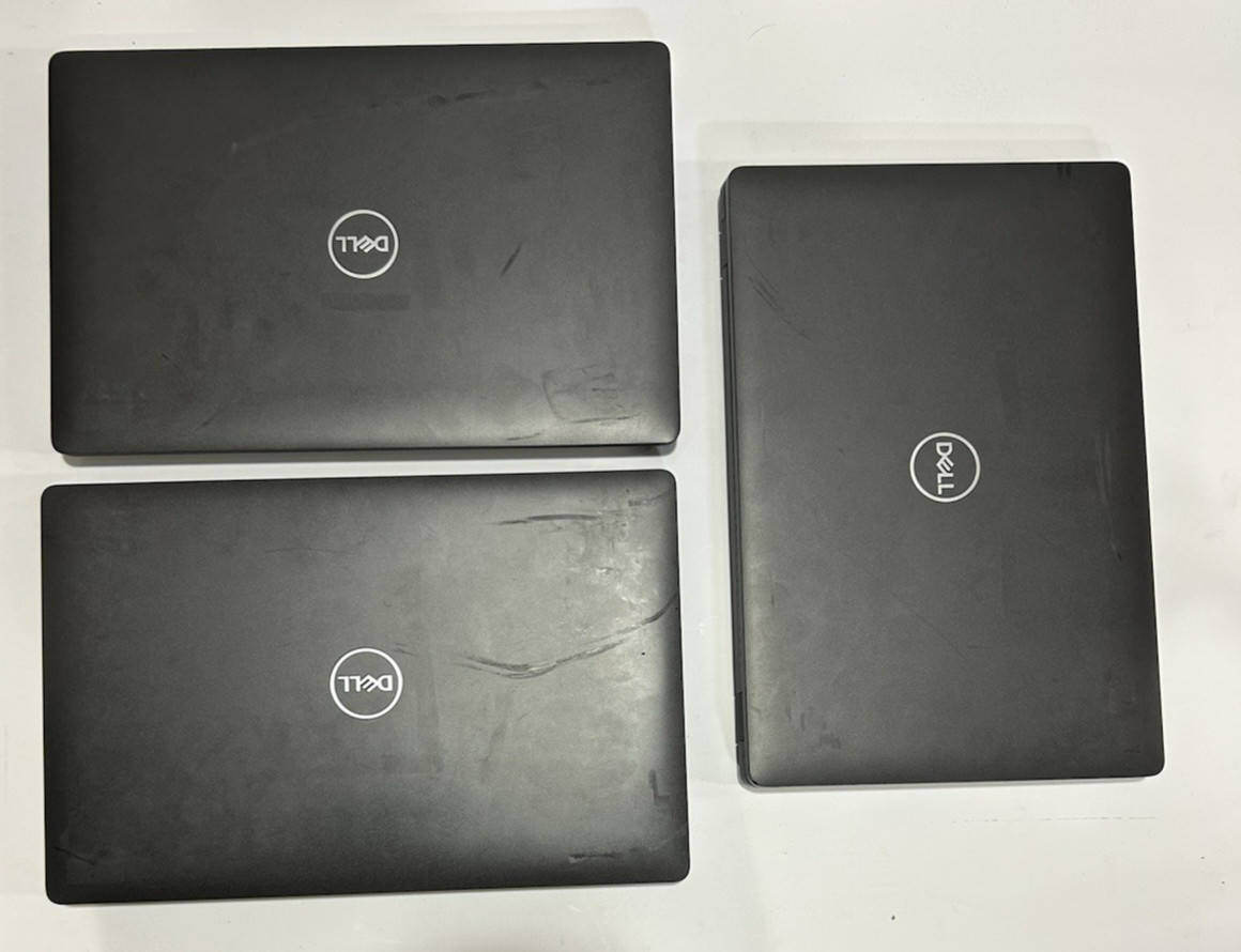 LOT OF 3 Dell Latitude 5500 Intel i3-8145u @2.1GHZ – 8GB RAM – 128GB SSD – W11P