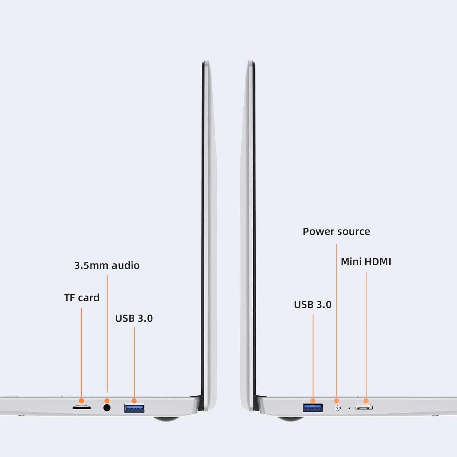 15.6” IPS Laptop Intel Celeron N5095 DDR4 RAM-8GB SSD-256GB Windows Notebook PC