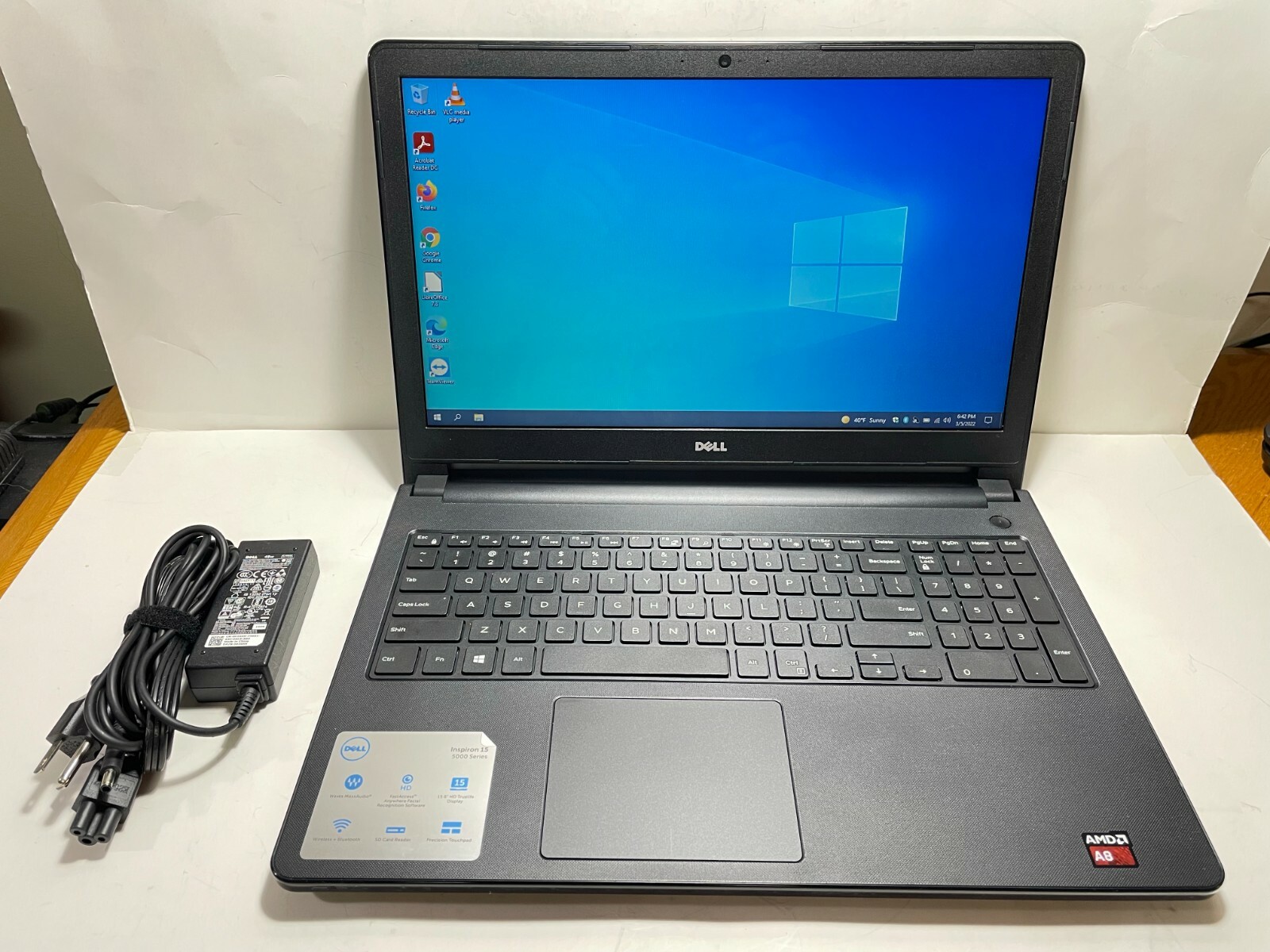 DELL INSPIRON 5555 AMD A8-7410 2.2GHz 8GB RAM 240GB SSD WIN 10 15.6″ HD WEBCAM