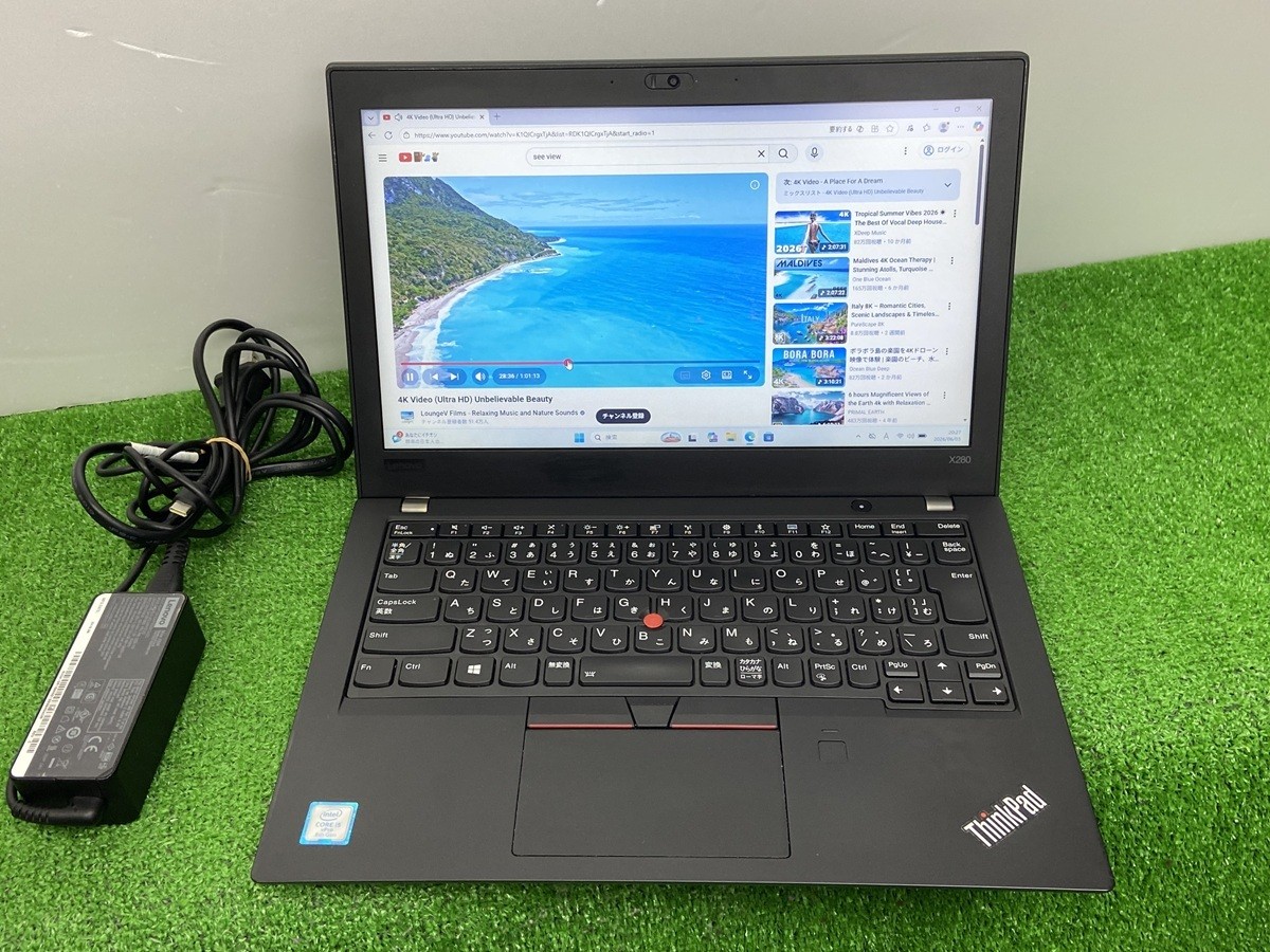 Lenovo ThinkPad X280 20KES55U0D i5 8th Gen Laptop 8GB RAM 256GB SSD 12.5″ Used
