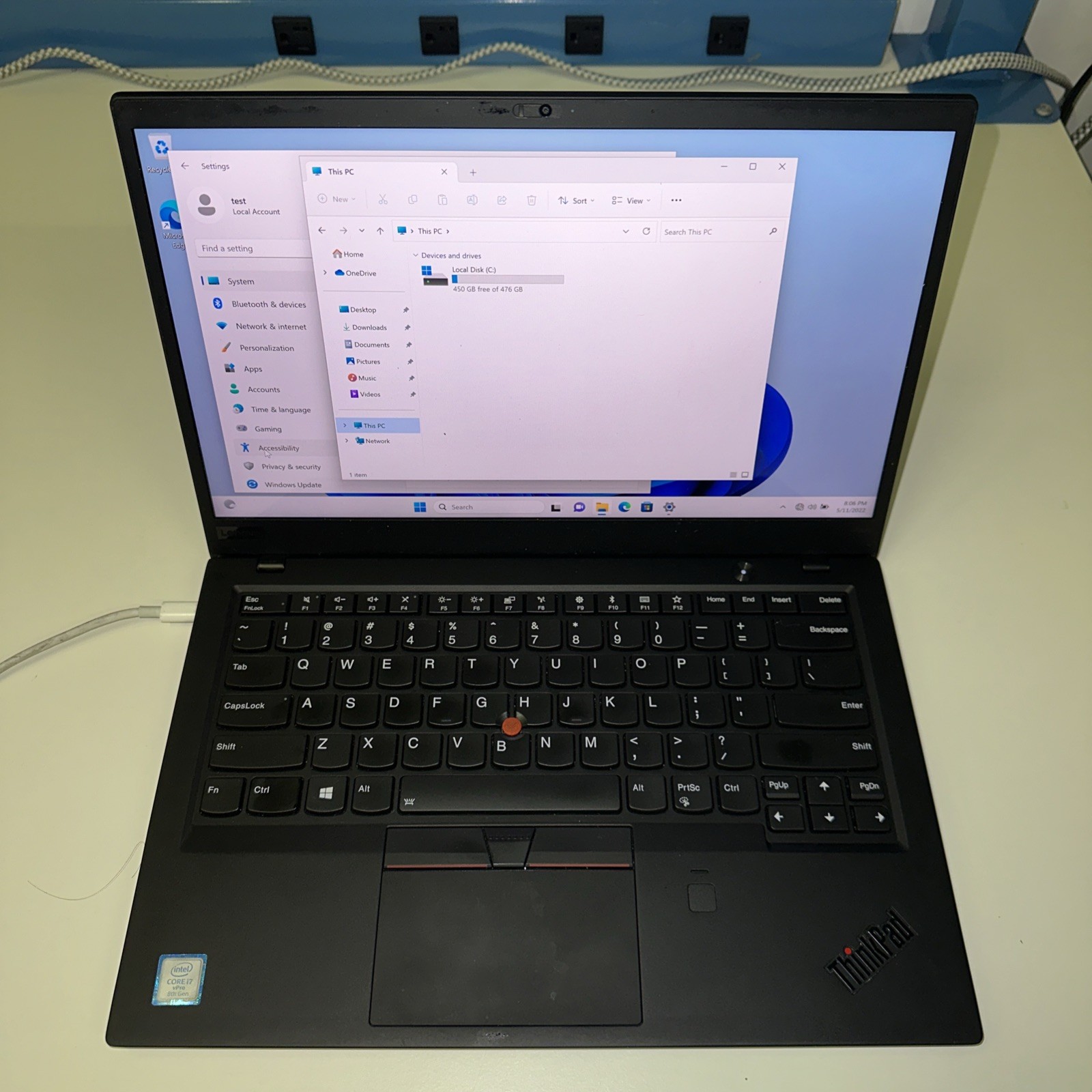 Lenovo ThinkPad X1 Carbon Gen 6 i7‑8650U 16GB RAM 512GB SSD Windows 11 Pro