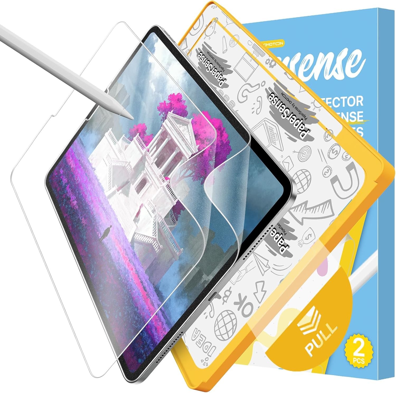 PAPERSENSE 2 Pack Paper Screen Protector for iPad Pro 12.9 inch 2022/2021/2020/2