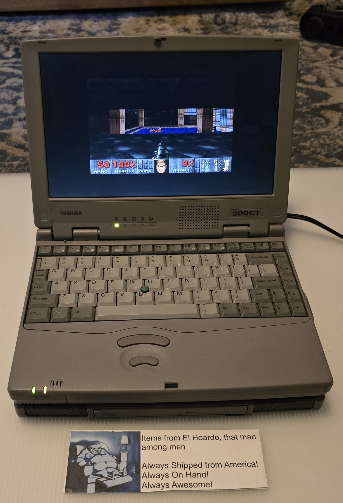 Toshiba Portege 300CT 64mb Ram 1GB HDD 133Mhz Docking Station CD Working Rare!