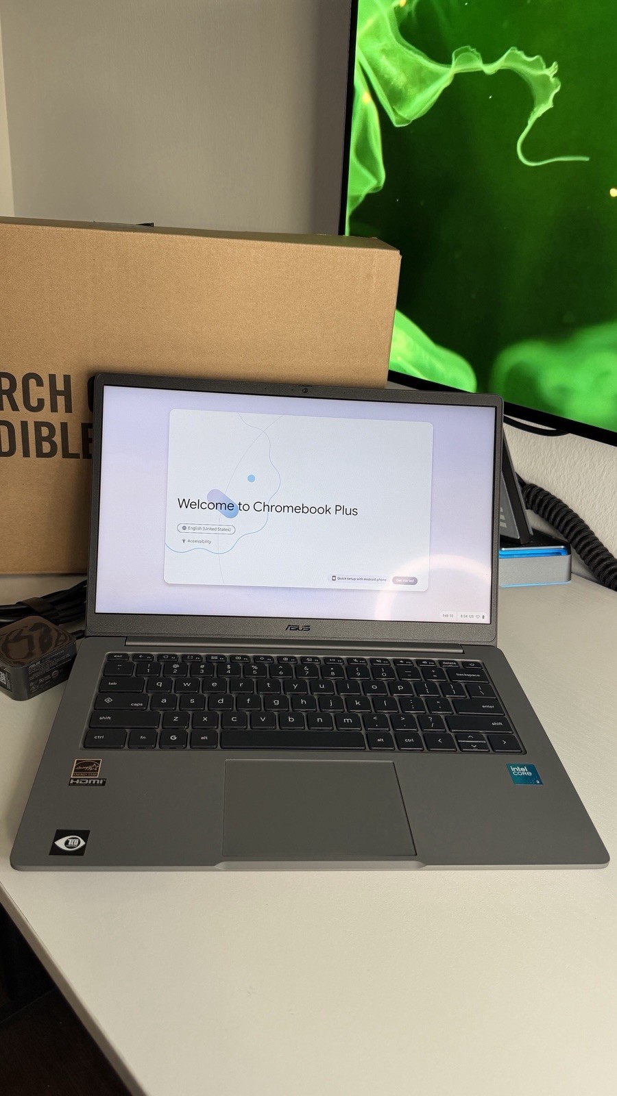 ASUS Chromebook Plus CX 14″ Touchscreen Laptop. Intel Core 3-N355, 256GB,8GB NEW