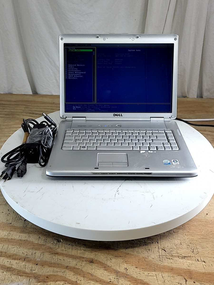 DELL INSPIRON 1520 Laptop CORE2 DUO T5250 1GB 120GB SEE NOTES