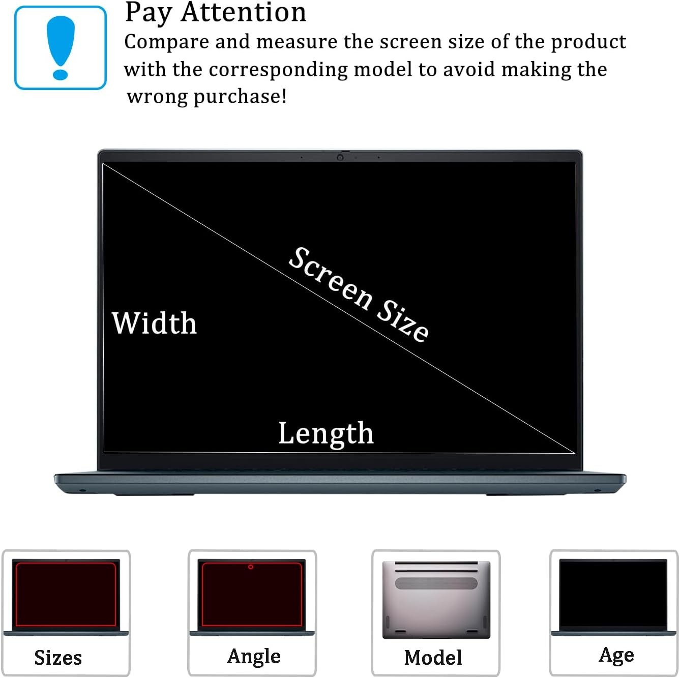 16 Inch Tempered Glass Screen Protector Compatible with HP 16” 16:10 Laptop