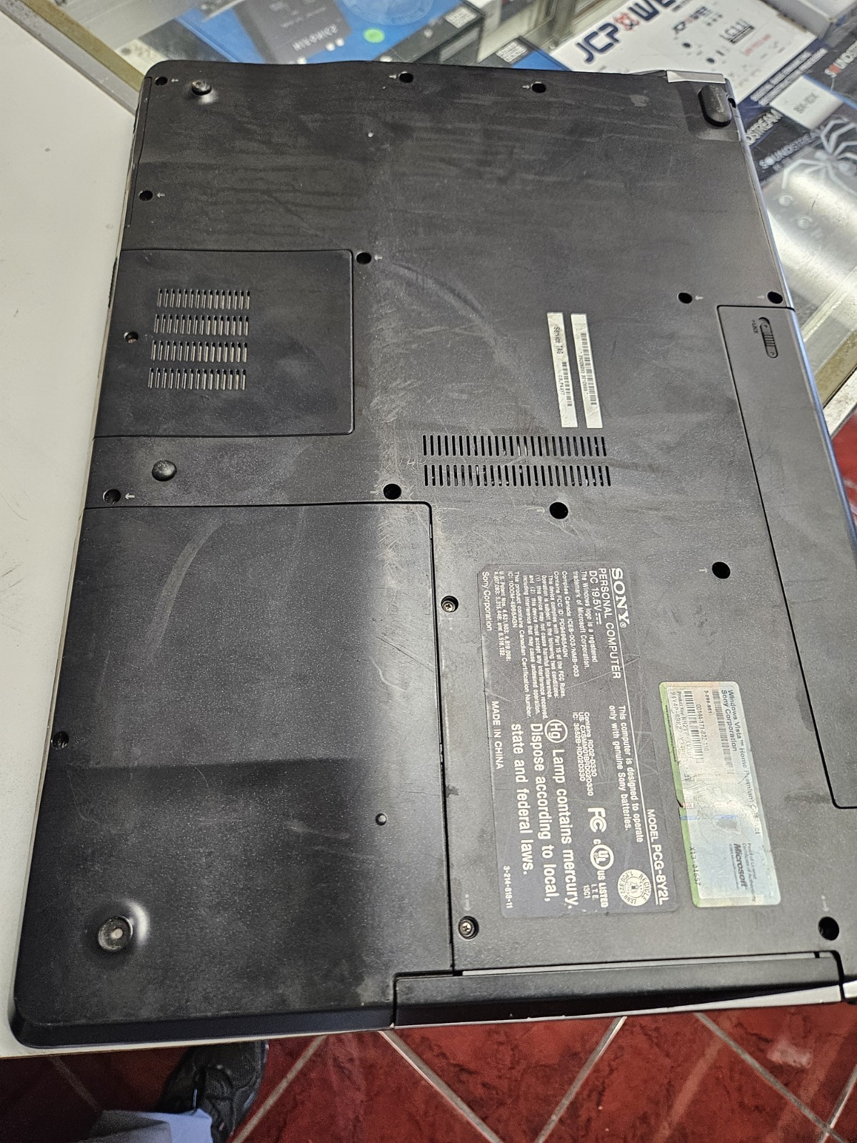 Sony PCG-8Y2L Laptop Used Missing Charger