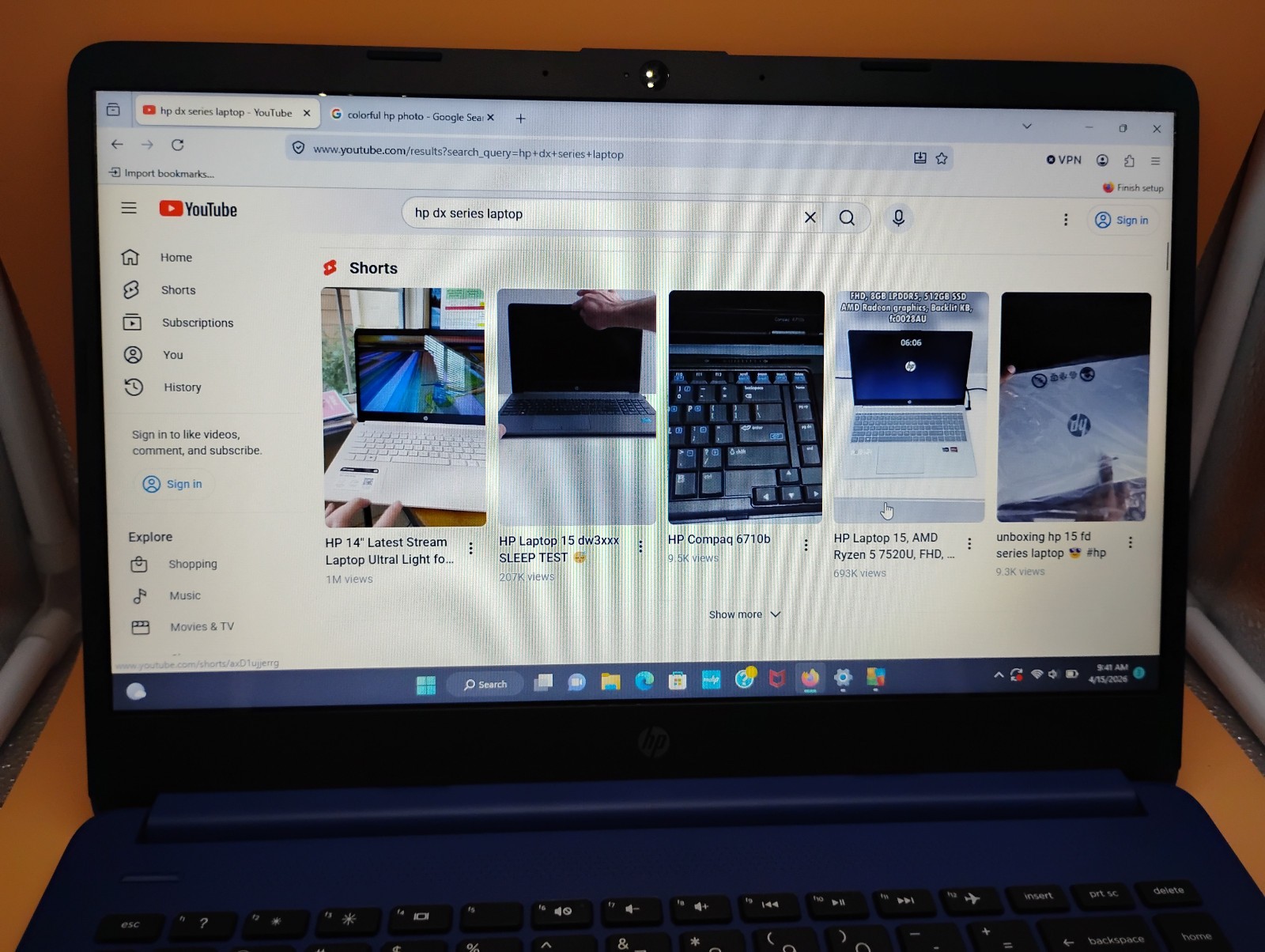 HP 14-dq055dx 14″ 64GB eMMC Intel Celeron N4120 1.10GHz 4GB RAM Laptop Win 11