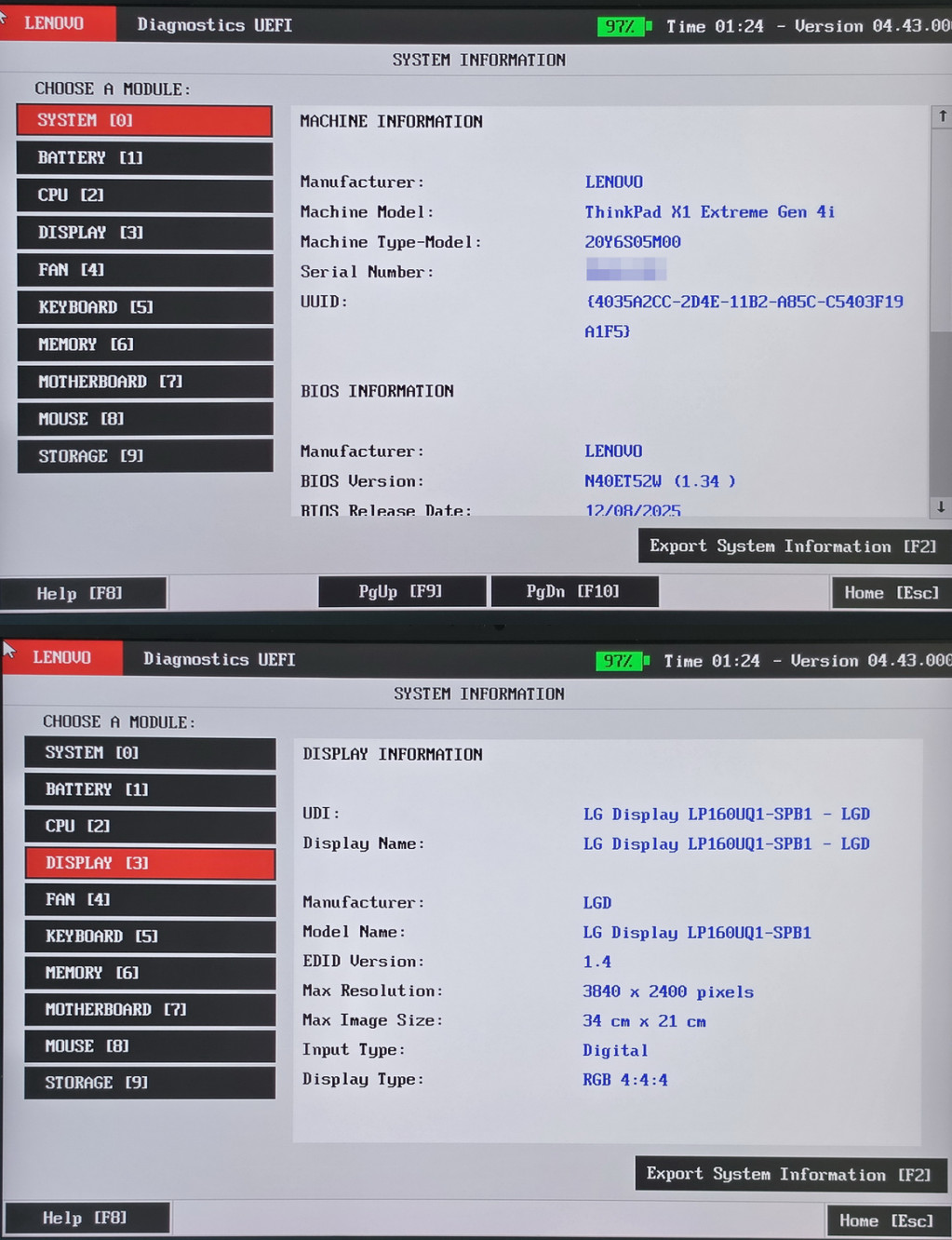Lenovo ThinkPad X1 Extreme Gen 4 i7-11850H 16″ 4K 3840×2400 16GB NVIDIA RTX 3050