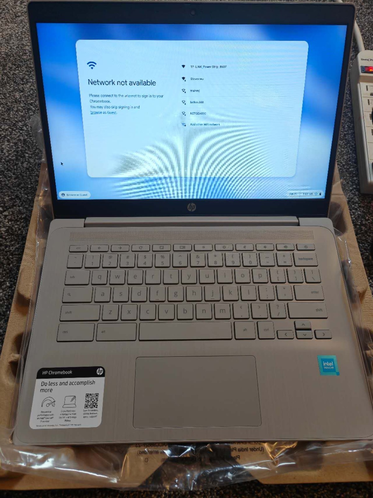 HP Chromebook 14a-ne1013dx 14 Inch HD Laptop 4GB 64GB Celeron Gray