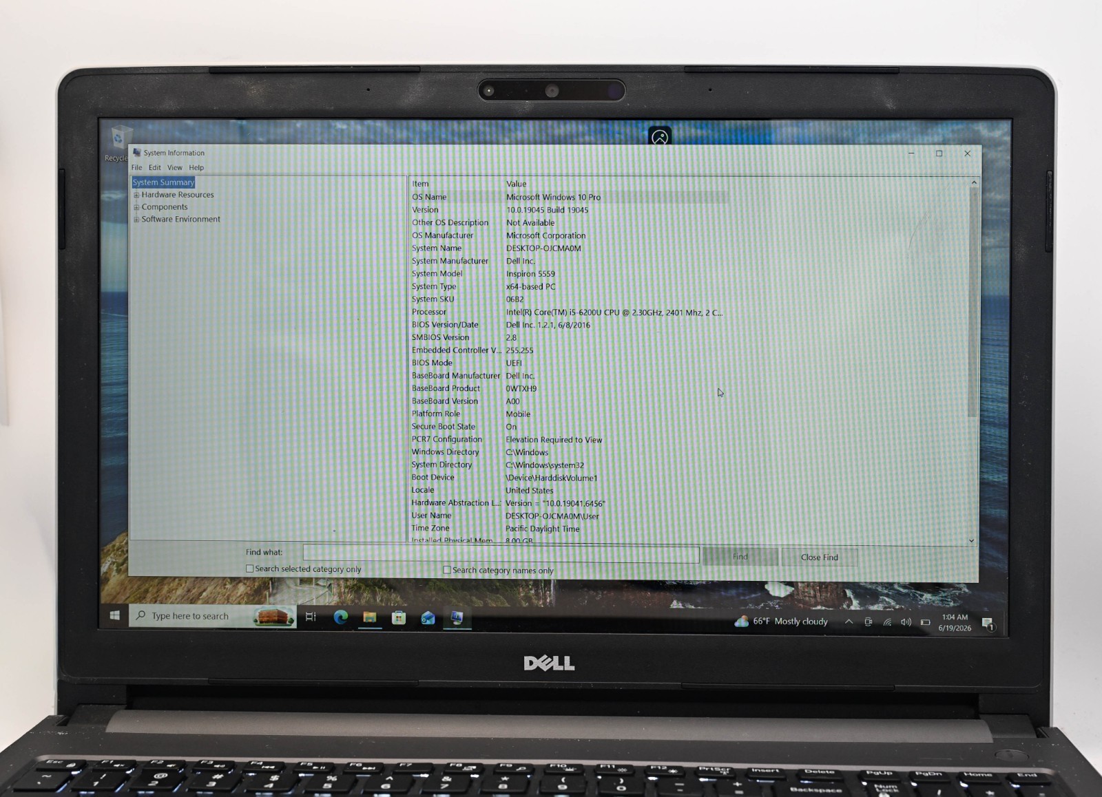 Dell Inspiron 5559 i5-6200u 2.3GHz 8GB RAM 256GB SSD