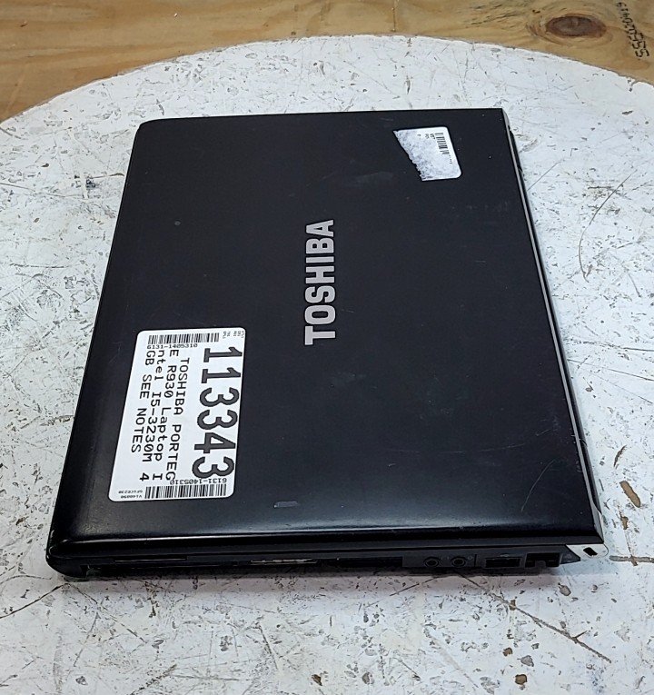 TOSHIBA PORTEGE R930 Laptop Intel I5-3230M 4GB SEE NOTES