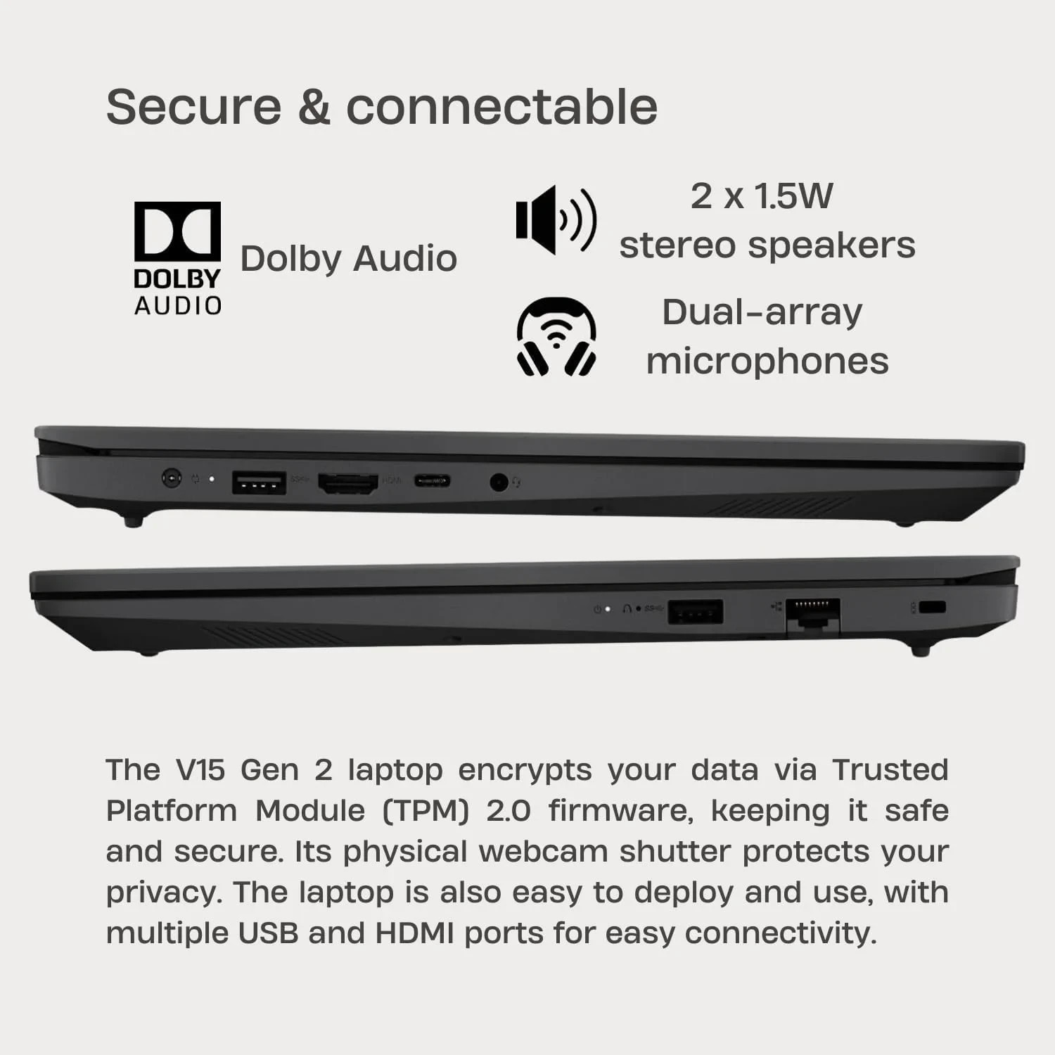 Lenovo V15 G2 15.6″ Laptop Intel 32GB DDR4 Ram 2TB M.2 SSD Windows 11 Pro New